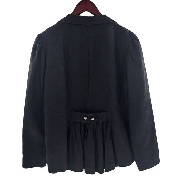 Women’s Jacquard Tuxedo Jacket Coat Size 18 WAH Maker True West Black Western - Picture 9 of 13